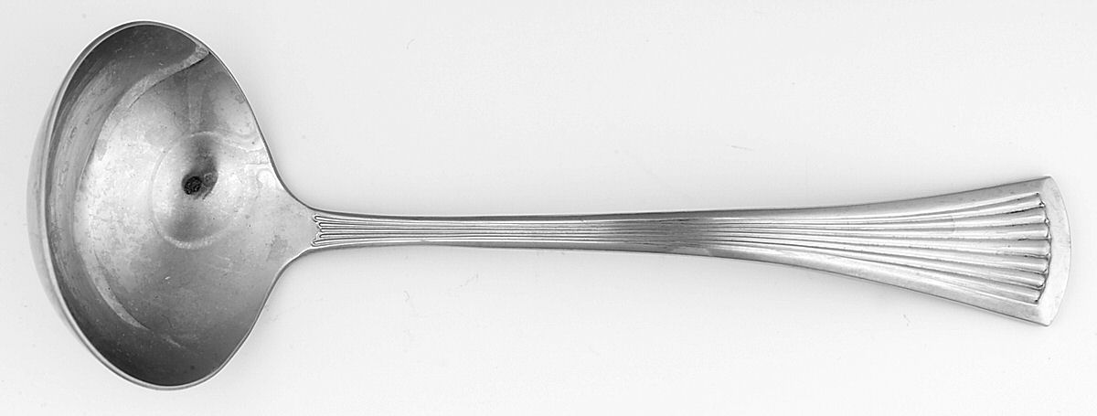 Creation II (Stainless-Lyon Line) Solid Gravy Ladle by International Silver-1