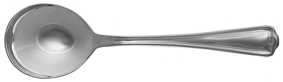 Cromwell (Silverplate, 1912) Round Bowl Soup Spoon (Cream Soup) by International Silver-1