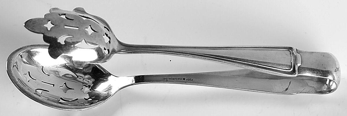 Cromwell (Silverplate, 1912) Large Ice Serving Tongs by International Silver-1