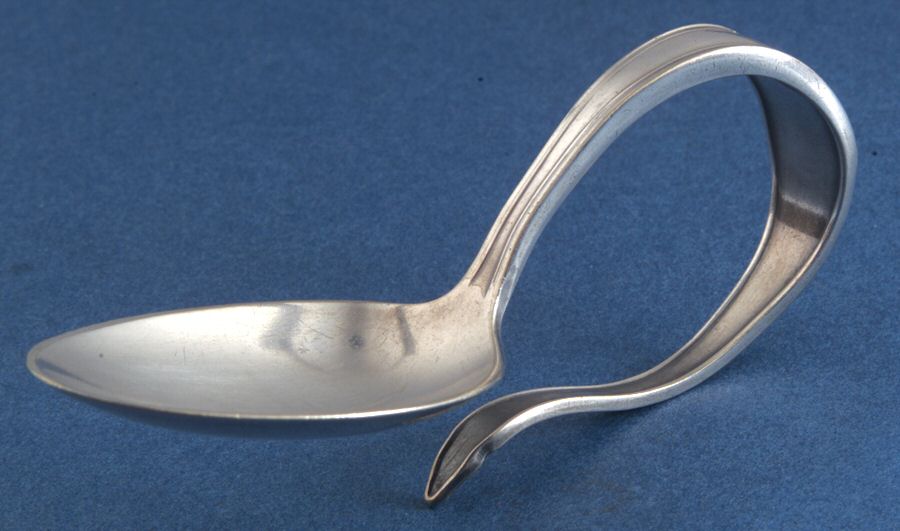 Cromwell (Silverplate, 1912) Curved Handle Baby Spoon by International Silver-1