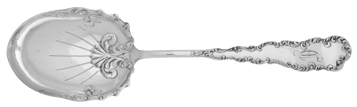 Cromwell (Silverplate, 1895) Solid Salad Serving Spoon by International Silver-1