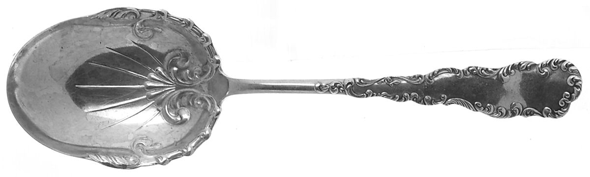 Cromwell (Silverplate, 1895) Solid Salad Serving Spoon by International Silver-1