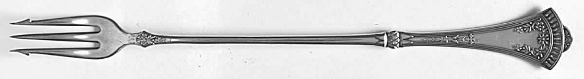 Crown (Silverplate, 1885) Long Handle Pickle/Olive Fork by International Silver-1