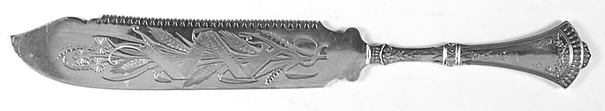 Crown (Silverplate, 1885) Cake Saw Solid Piece by International Silver-1