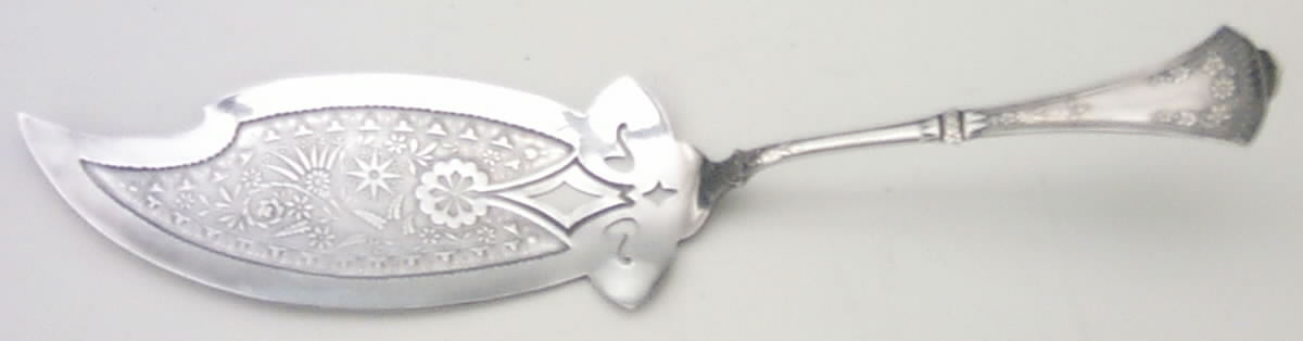 Crown (Silverplate, 1885) Large Solid Fish Server by International Silver-1