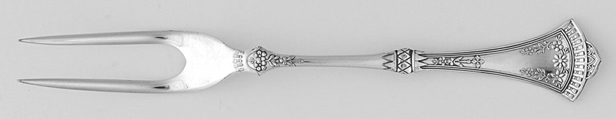 Crown (Silverplate, 1885) Solid 2-Tine Bird Fork by International Silver-1