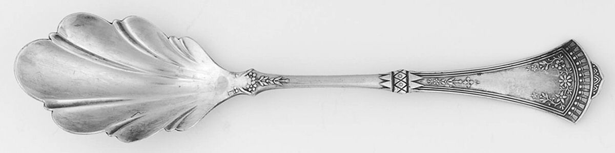 Crown (Silverplate, 1885) Large Jelly Spoon by International Silver-1