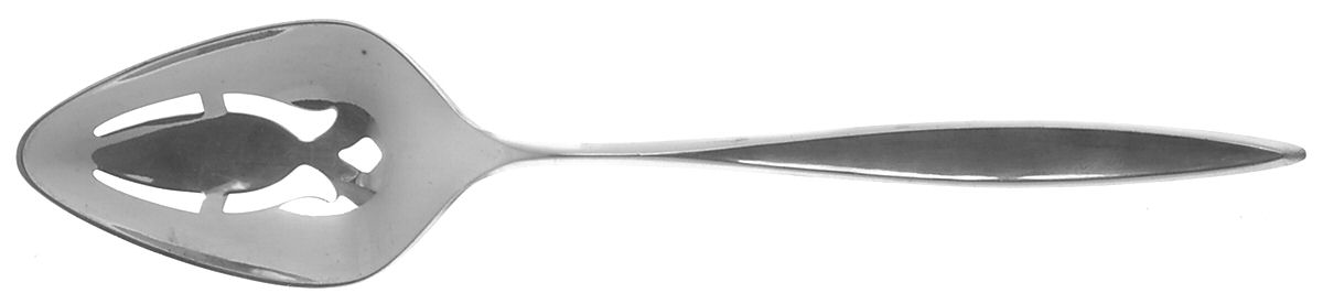 Crystal (Sterling, 1966) Pierced Tablespoon (Serving Spoon) by International Silver-1