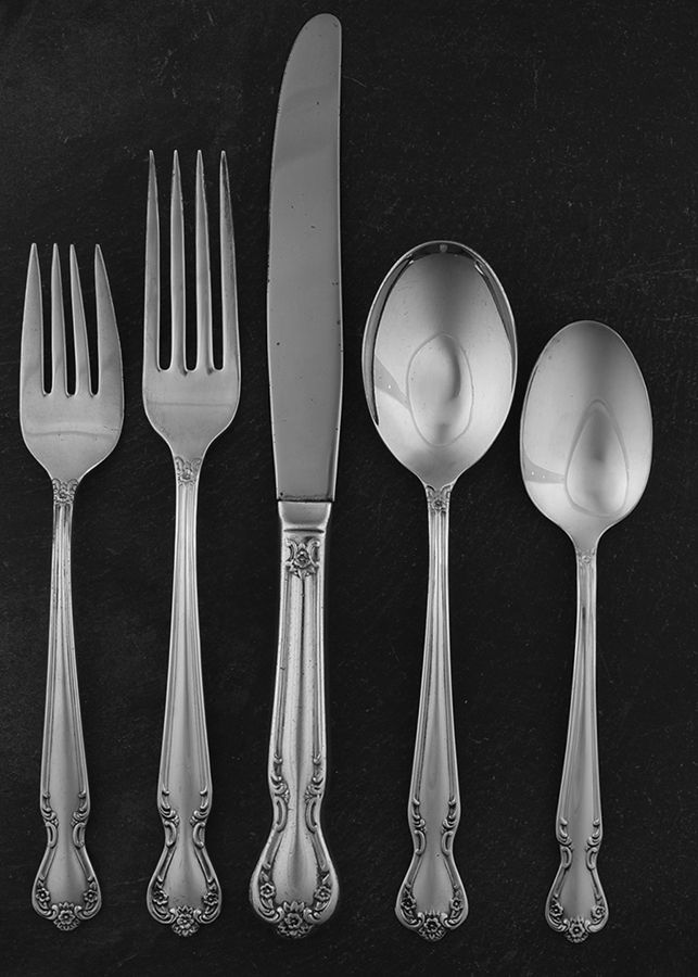 Daybreak-Elegant Lady (Silverplate, 1952) 40 Piece Estate Set by International Silver-1