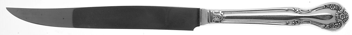Daybreak-Elegant Lady (Silverplate, 1952) Small Steak Carving Knife with Stainless Blade by International Silver-1