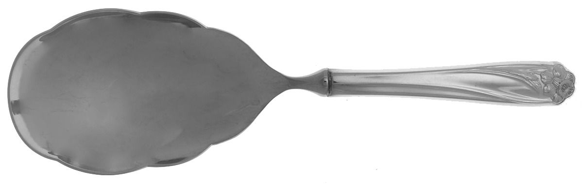 Daffodil (Silverplate, 1950) Rice Spoon-Stainless Bowl by International Silver-1