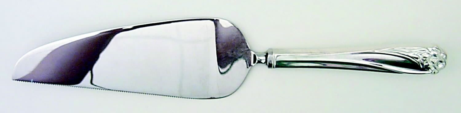 Daffodil (Silverplate, 1950) Pie & Cake Server with Stainless Blade by International Silver-1