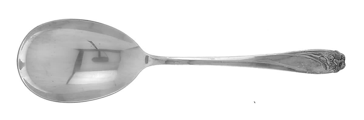 Daffodil (Silverplate, 1950) Solid Smooth Casserole Spoon by International Silver-1
