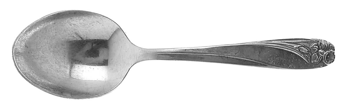 Daffodil (Silverplate, 1950) Straight Handle Baby Spoon by International Silver-1