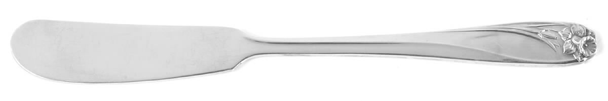 Daffodil (Silverplate, 1950) Flat Handle Butter Spreader by International Silver-1