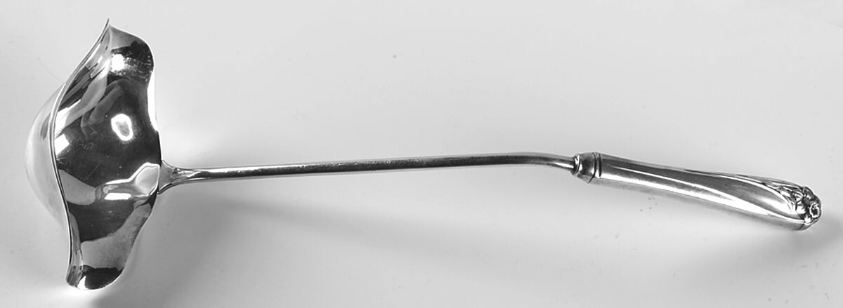 Daffodil (Silverplate, 1950) Punch Ladle with Silverplate Bowl by International Silver-1