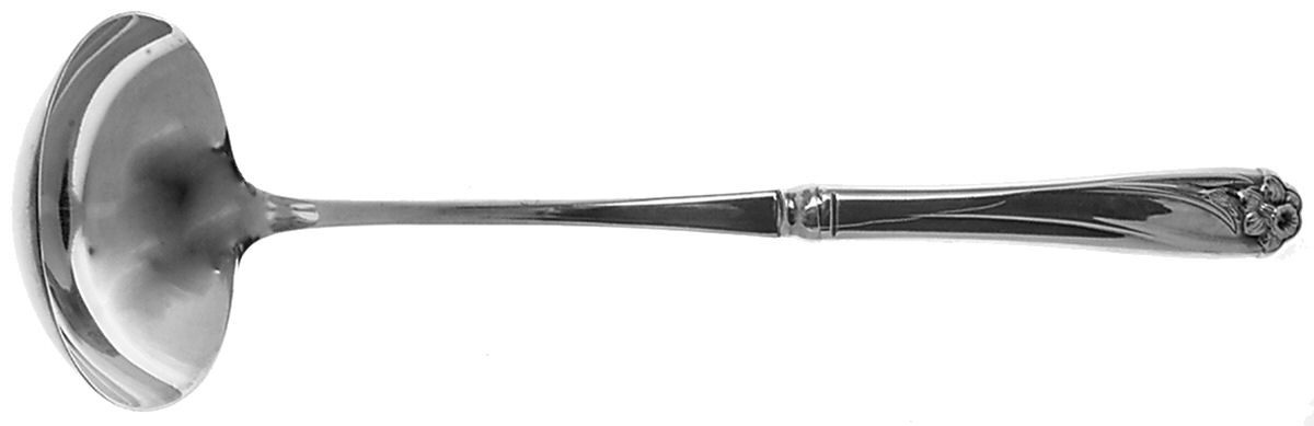 Daffodil (Silverplate, 1950) Hollow Handle Soup Ladle with Solid Bowl by International Silver-1
