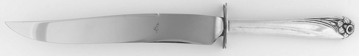 Daffodil (Silverplate, 1950) Small Steak Carving Knife with Stainless Blade by International Silver-1