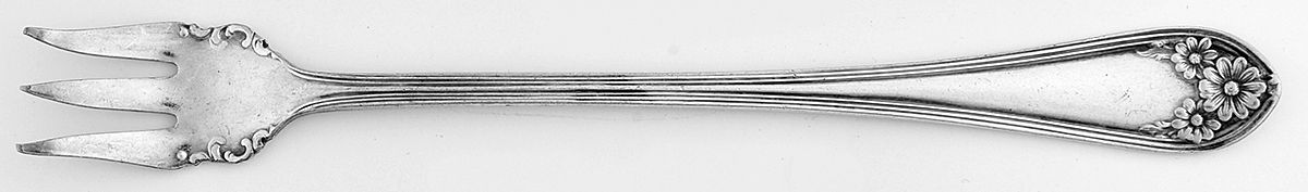 Daisy-New Daisy (Slvp, 1910, No Monogram) Cocktail/Seafood Fork by International Silver-1