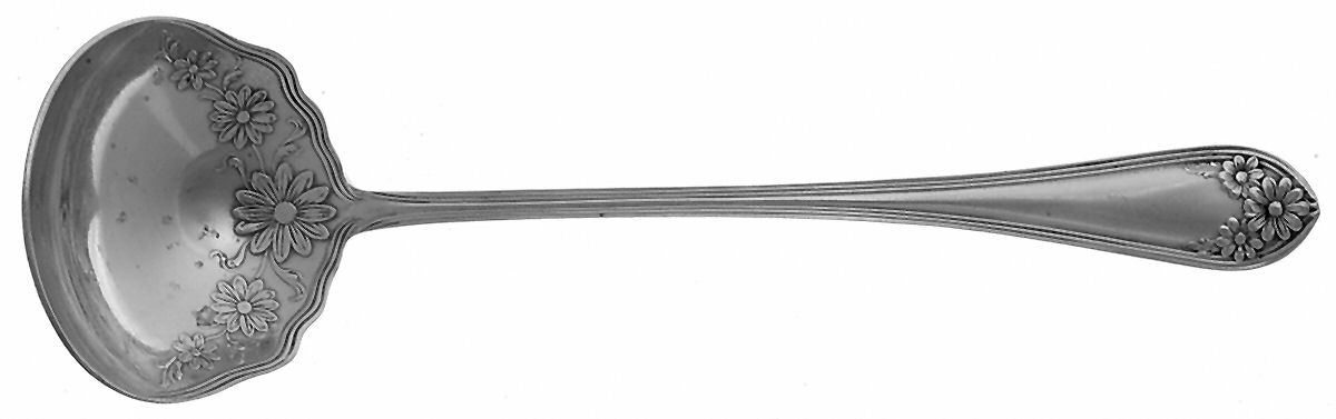 Daisy-New Daisy (Slvp, 1910, No Monogram) Solid Piece Cream Ladle by International Silver-1