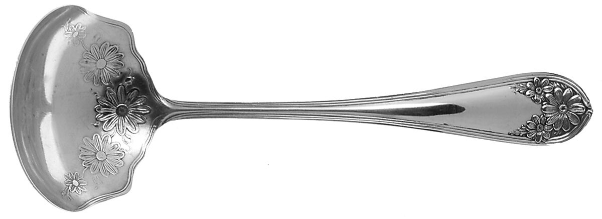 Daisy-New Daisy (Slvp, 1910, No Monogram) Solid Gravy Ladle by International Silver-1
