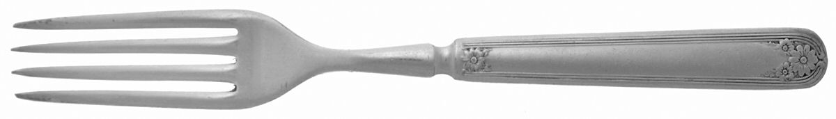 Daisy-New Daisy (Slvp, 1910, No Monogram) Indented Solid Handled Fork by International Silver-1