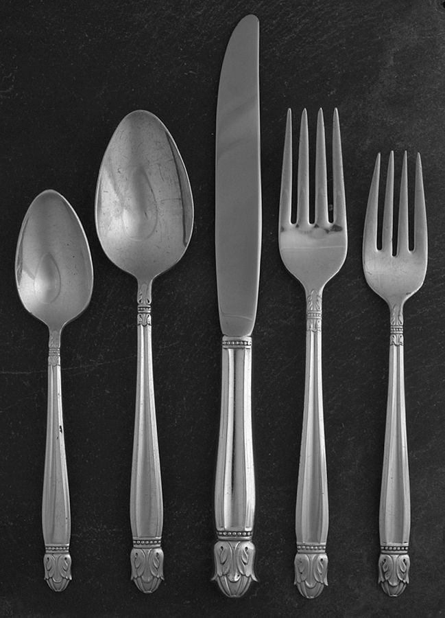 Danish Princess (Silverplate, 1938) 5 Piece Place Setting by International Silver-1