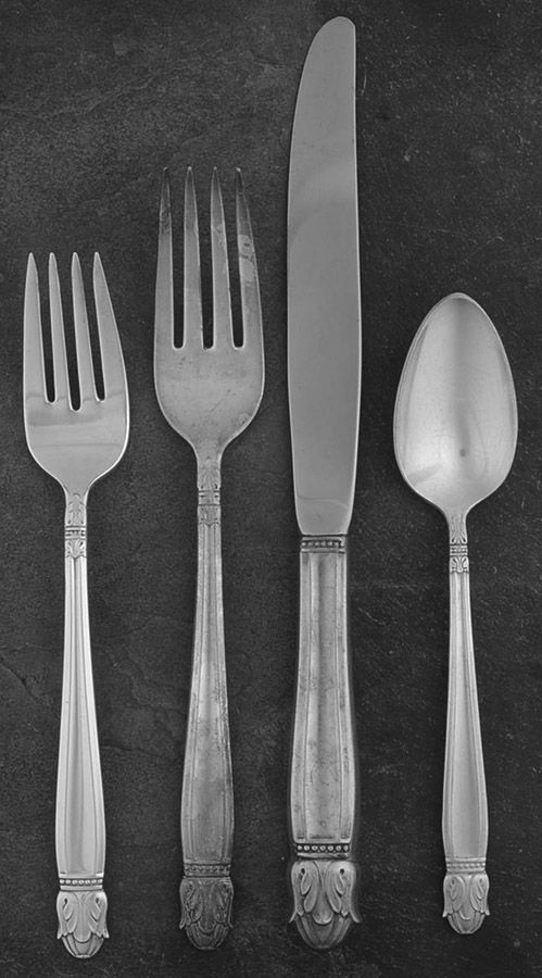 Danish Princess (Silverplate, 1938) 32 Piece Estate Set by International Silver-1