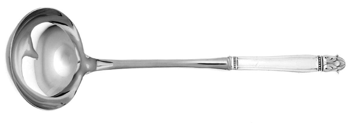 Danish Princess (Silverplate, 1938) Soup Ladle with Stainless Bowl HC by International Silver-1