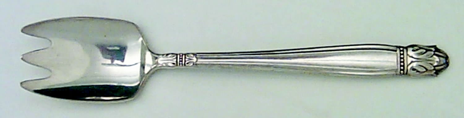 Danish Princess (Silverplate, 1938) Ice Cream Fork by International Silver-1