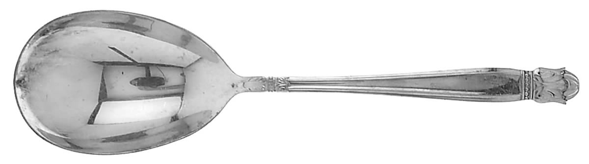 Danish Princess (Silverplate, 1938) Solid Smooth Casserole Spoon by International Silver-1
