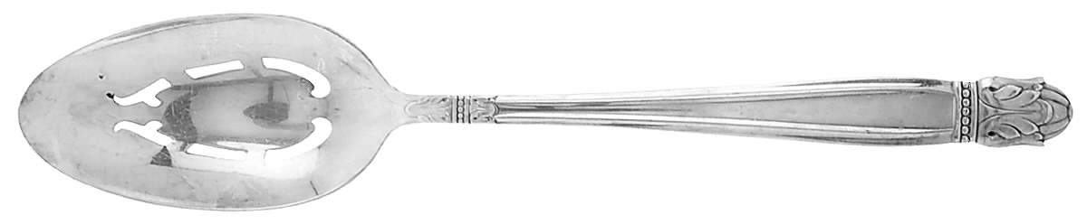 Danish Princess (Silverplate, 1938) Pierced Tablespoon (Serving Spoon) by International Silver-1