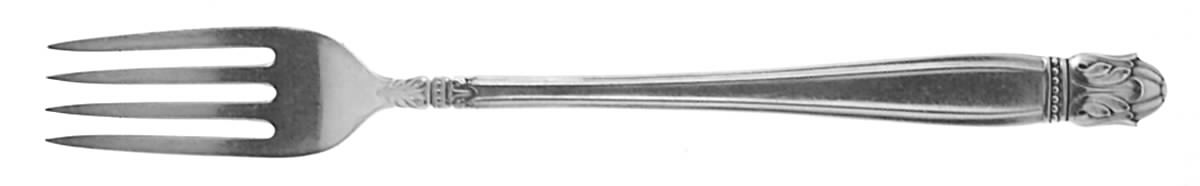 Danish Princess (Silverplate, 1938) Grille Fork (Viande) by International Silver-1