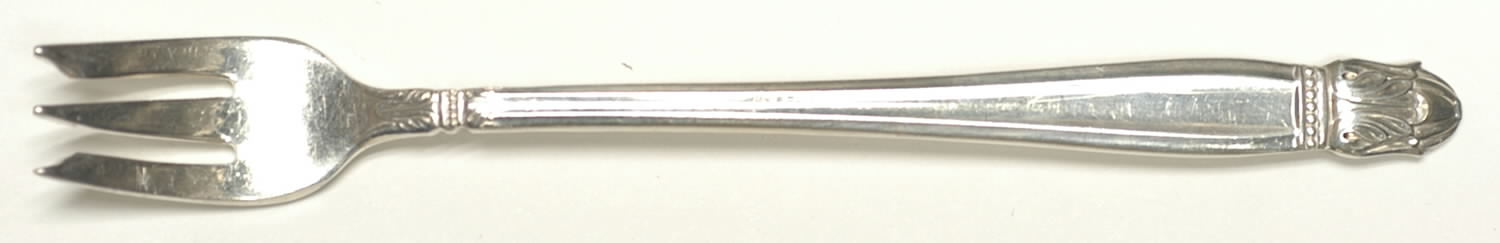 Danish Princess (Silverplate, 1938) Cocktail/Seafood Fork by International Silver-1