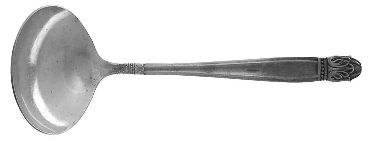 Danish Princess (Silverplate, 1938) Solid Gravy Ladle by International Silver-1