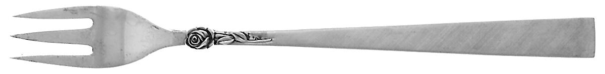 Dawn Rose (Sterling, 1969) Cocktail/Seafood Fork by International Silver-1