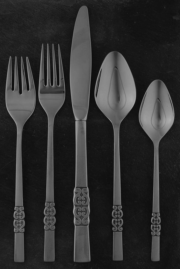 Danish Scroll (Stainless) 5 Piece Place Setting by International Silver-1
