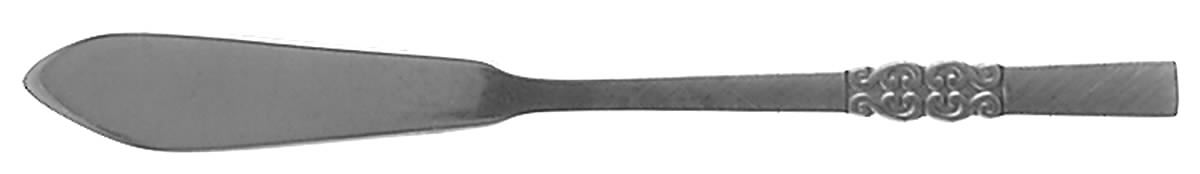 Danish Scroll (Stainless) Flat Handle Butter Spreader by International Silver-1