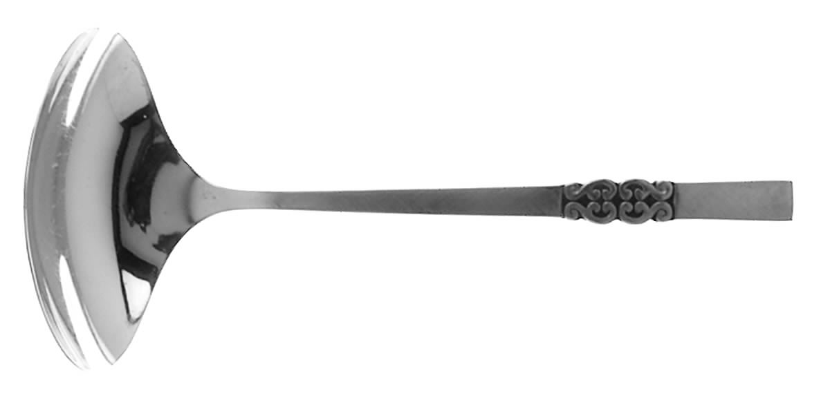 Danish Scroll (Stainless) Solid Gravy Ladle by International Silver-1