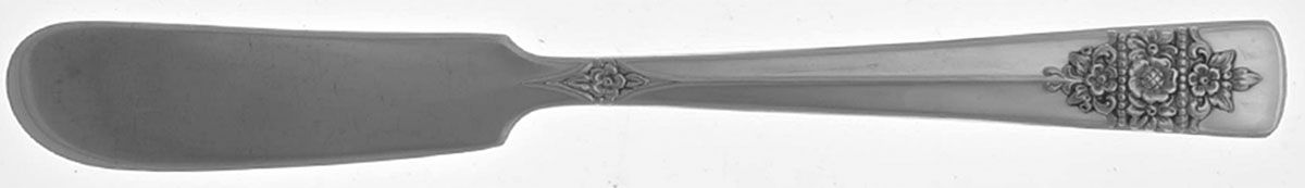 Dawn (Silverplate, 1949) Flat Handle Butter Spreader by International Silver-1
