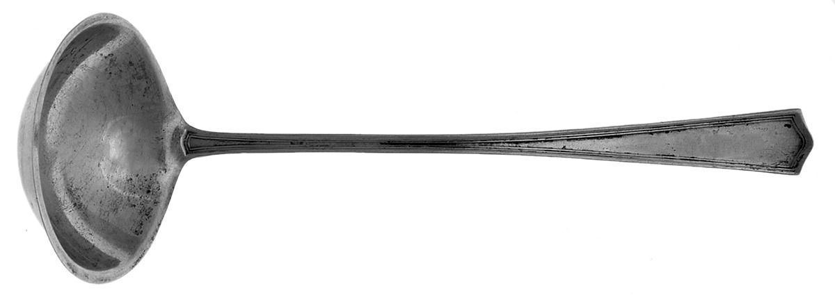 Deerfield-Beacon Hill (Sterling, 1913, No Monos) Solid Piece Cream Ladle by International Silver-1