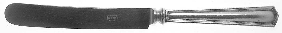 Deerfield-Beacon Hill (Sterling, 1913, No Monos) Old French Hollow Knife with Bolster by International Silver-1