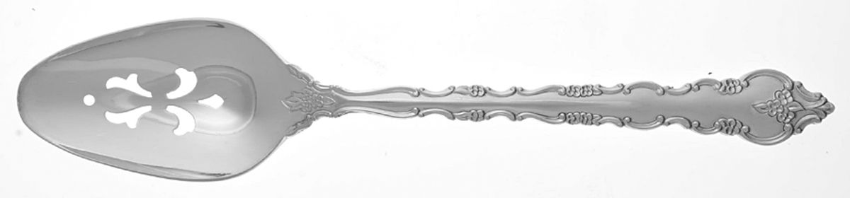 Delicato (Silverplate) Pierced Tablespoon (Serving Spoon) by International Silver-1