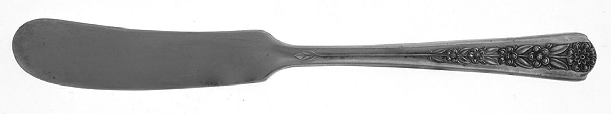 Delight (Silverplate, 1950) Flat Handle Butter Spreader by International Silver-1
