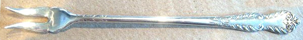 Delsarte (Silverplate) Short Handle Pickle/Olive Fork by International Silver-1