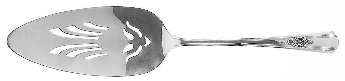 Desire (Silverplate, 1940, No Monograms) Solid Pierced Pie Server by International Silver-1