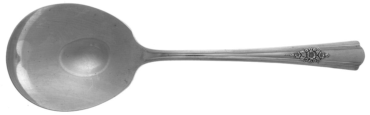 Desire (Silverplate, 1940, No Monograms) Solid Smooth Casserole Spoon by International Silver-1