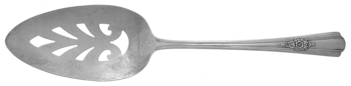 Desire (Silverplate, 1940, No Monograms) Server-Pie/Solid-Pierced by International Silver-1