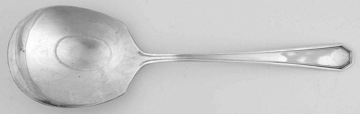 Desoto (Silverplate, 1929) Solid Smooth Casserole Spoon by International Silver-1