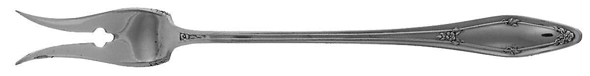 De Sancy-Roseland (Silverplate, 1915) Short Handle Pickle/Olive Fork by International Silver-1